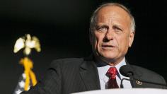 Iowa Representative Steve King speaks at the Iowa Faith and Freedom Coalition Forum in Des Moines