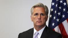 McCarthy participates in a news conference after a Republican caucus meeting at the Capitol in Washington