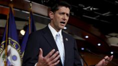 U.S. Representative Paul Ryan (R-WI) speaks at a news conference on Capitol Hill in Washington 