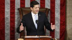  Newly elected Speaker of the U.S. House of Representatives Ryan addresses the House for the first time on Capitol Hill in Washington