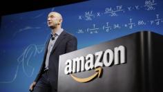 Amazon CEO Bezos discusses his company's new Fire smartphone in Seattle, Washington