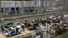 An overall view of the assembly line where the BMW X4 is made at the BMW manufacturing plant in Spartanburg, South Carolina March 28, 2014. REUTERS/Chris Keane 