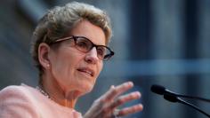 Premier of Ontario Kathleen Wynne speaks during an announcement in Toronto