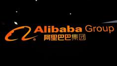A sign of Alibaba Group is seen during the fourth World Internet Conference in Wuzhen, Zhejiang province, China, December 3, 2017. REUTERS/Aly Song