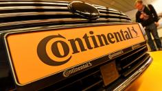 Logo of German tyre company Continental  is seen before the annual news conference in Hanover, Germany March 2, 2017. REUTERS/Fabian Bimmer
