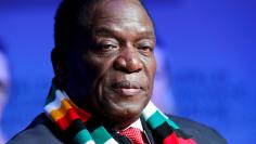 Zimbabwe's President Emmerson Mnangagwa attends the World Economic Forum (WEF) annual meeting in Davos