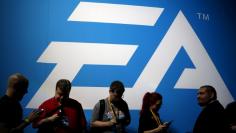 FILE PHOTO: An Electronic Arts (EA) video game logo is seen at the Electronic Entertainment Expo, or E3, in Los Angeles, California, United States, June 17, 2015.  REUTERS/Lucy Nicholson/File Photo   
