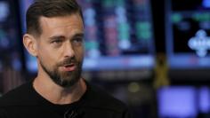 Jack Dorsey, CEO of Square and CEO of Twitter, speaks during an interview November 19, 2015.      REUTERS/Lucas Jackson/Files