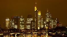 FILE PHOTO: The famous skyline with its banking district is pictured in early evening next to the Main River in Frankfurt, Germany, January 19, 2016.    REUTERS/Kai Pfaffenbach/File Photo