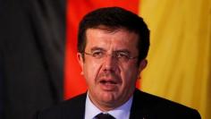 FILE PHOTO:Turkey's Economy Minister Zeybekci makes a speech in Cologne