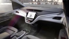 GM's planned Cruise AV driverless car features no steering wheel or pedals in a still image from video released January 12, 2018. General Motors/Handout via REUTERS