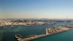 FILE PHOTO: A view of the Jebel-Ali port in Dubai