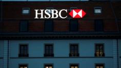 FILE PHOTO: HSBC bank is pictured in Geneva, Switzerland, November 8, 2017.   REUTERS/Denis Balibouse/File Photo