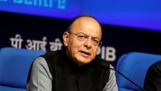 India's Finance Minister Arun Jaitley attends a news conference sharing details about the recapitalisation of public sector banks in New Delhi