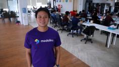 Chief executive officer of Sequoia Capital-backed Modalku, Reynold Widjaya, poses for a picture at Modalku's office in Jakarta, Indonesia