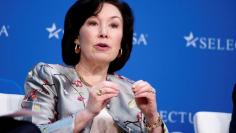 FILE PHOTO - Safra A. Catz, Chief Executive Officer, Oracle, speaks at 2017 SelectUSA Investment Summit in Oxon Hill, Maryland, U.S., June 19, 2017. REUTERS/Joshua Roberts