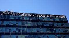 The logo of Mellanox Technologies is seen at the company's headquarters in Yokneam, in northern Israel July 26, 2016. REUTERS/Ronen Zvulun/File Photo