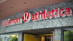 FILE PHOTO: Yogawear retailer Lululemon Athletica Inc's logo is pictured at its store in downtown Vancouver June 11, 2014. REUTERS/Ben Nelms 