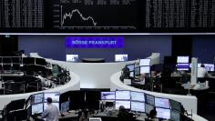 The German share price index, DAX board, is seen at the stock exchange in Frankfurt, Germany, January 30, 2018.    REUTERS/Staff/Remote