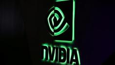 A NVIDIA logo is shown at SIGGRAPH 2017 in Los Angeles, California, U.S. July 31, 2017.  REUTERS/Mike Blake - RC1C8FF654B0
