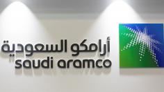 FILE PHOTO: Logo of Saudi Aramco is seen at the 20th Middle East Oil & Gas Show and Conference (MOES 2017) in Manama, Bahrain, March 7, 2017. REUTERS/Hamad I Mohammed/File Photo