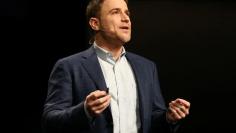 Stewart Butterfield, CEO of Slack, presents during the business messaging company's event in San Francisco, California, U.S. January 31, 2017. REUTERS/Beck Diefenbach