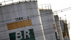 Tanks of Brazil's state-run Petrobras oil company are seen in Brasilia, Brazil, August 31, 2017. REUTERS/Ueslei Marcelino 