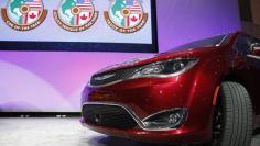 The Chrysler Pacifica is introduced as the 2017 Utility Vehicle of the Year during the North American International Auto Show in Detroit, Michigan, U.S., January 9, 2017. REUTERS/Brendan McDermid 