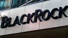 FILE PHOTO: The BlackRock logo is seen outside of its offices in New York City, U.S., October 17, 2016.  REUTERS/Brendan McDermid/File Photo - RTX389R9
