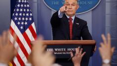 EPA's Pruitt takes questions about the Trump administration's withdrawal of the U.S. from the Paris climate accords during the daily briefing at the White House in Washington