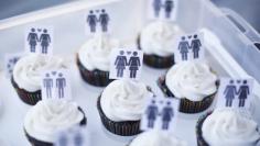 A box of cupcakes are seen topped with icons of same-sex couples at City Hall in San Francisco, June 29, 2013. REUTERS/Stephen Lam
