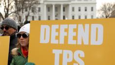 Protest over termination of the Salvadorans' TPS in Washington