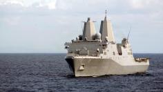File photo of the amphibious vessel USS New Orleans in the Pacific Ocean