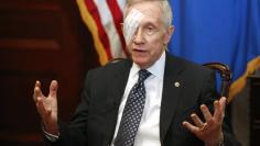 U.S. Senate Minority Leader Harry Reid (D-NV) holds a news conference in his office at the U.S. Capitol in Washington January 22, 2015. REUTERS/Jonathan Ernst