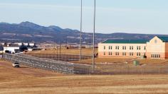 FILE PHOTO --  Patrol vehicle is seen along the fencing at the Federal Correctional Complex, including the Administrative Maximum Penitentiary or "Supermax" prison, in Florence, Colorado