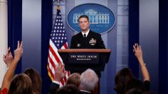 White House, Presidential physician Ronny Jackson answers question about U.S. President Donald Trump's health after the president's annual physical during the daily briefing at the White House in Washington, DC, U.S., January 16, 2018. REUTERS/Carlos Bar