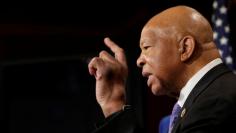 FILE PHOTO: House Oversight and Government Reform Committee ranking member Representative Elijah Cummings (D-MD) speaks about former national security adviser Michael Flynn during a news conference on President Trump's first 100 days on Capitol Hill in W