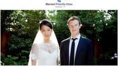 Zuckerberg weds longtime girlfriend, no word on prenup