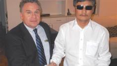 Blind Chinese activist Chen rests in NYC