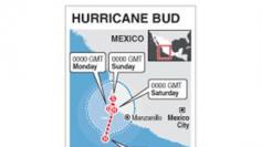 Hurricane Bud takes aim at Mexico's Pacific coast