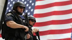 “Those who surrender freedom for security will not have, nor do they deserve, either one.” ― Thomas Jefferson<br/>	Machine-gun toting police and military check points are common place in the third world.  And ever since 9/11, more sightings of heavily-arm